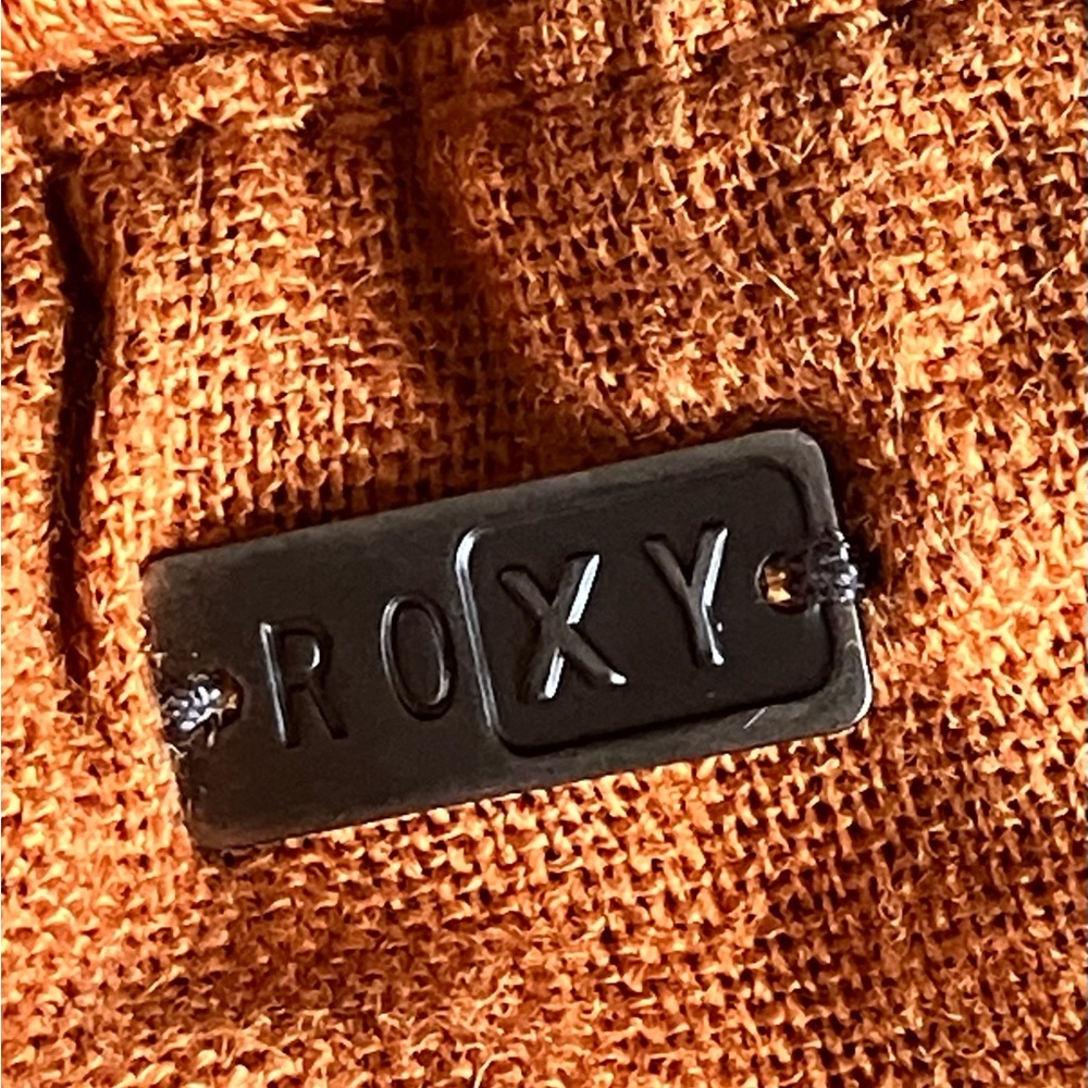 EUC ROXY Lightweight Linen Blend Drawstring Waist Joggers Size L Rust Orange - Picture 4 of 10